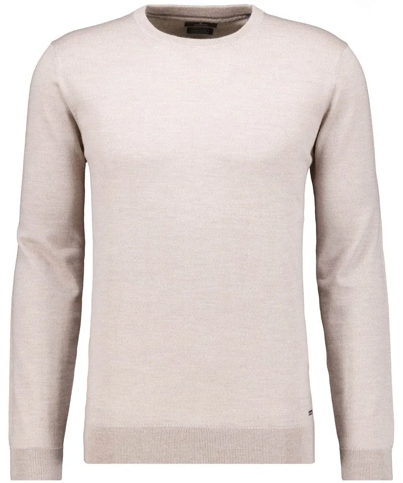 Round neck, BEIGE
