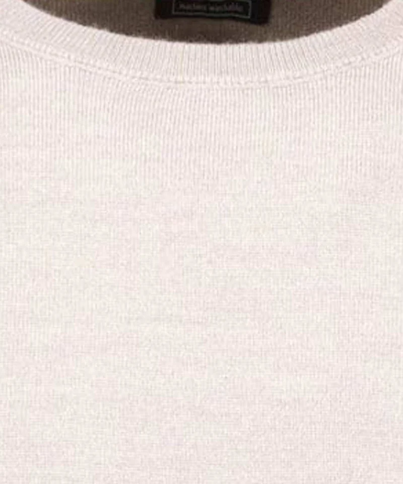Round neck, BEIGE
