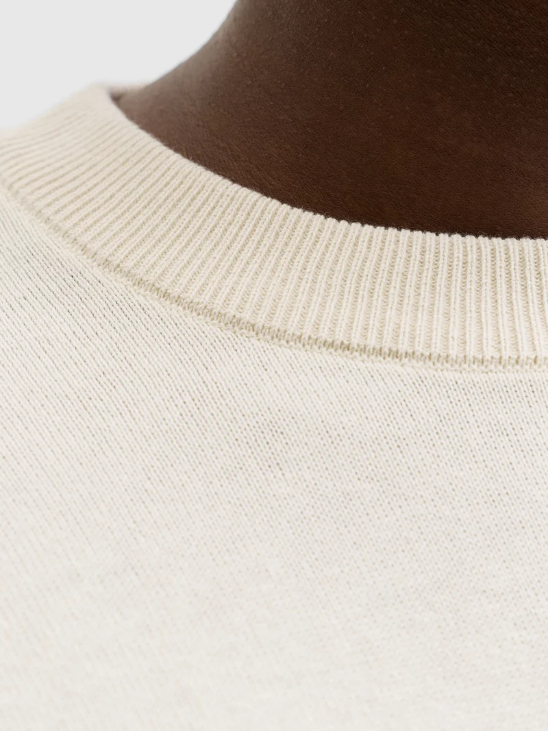 JORHOLIDAY KNIT CREW NECK, Sea Salt