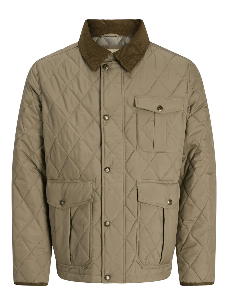 JPRBLUBRYAN QUILTED JACKET, Brindle
