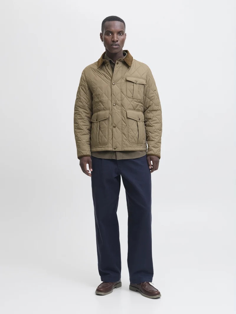 JPRBLUBRYAN QUILTED JACKET, Brindle