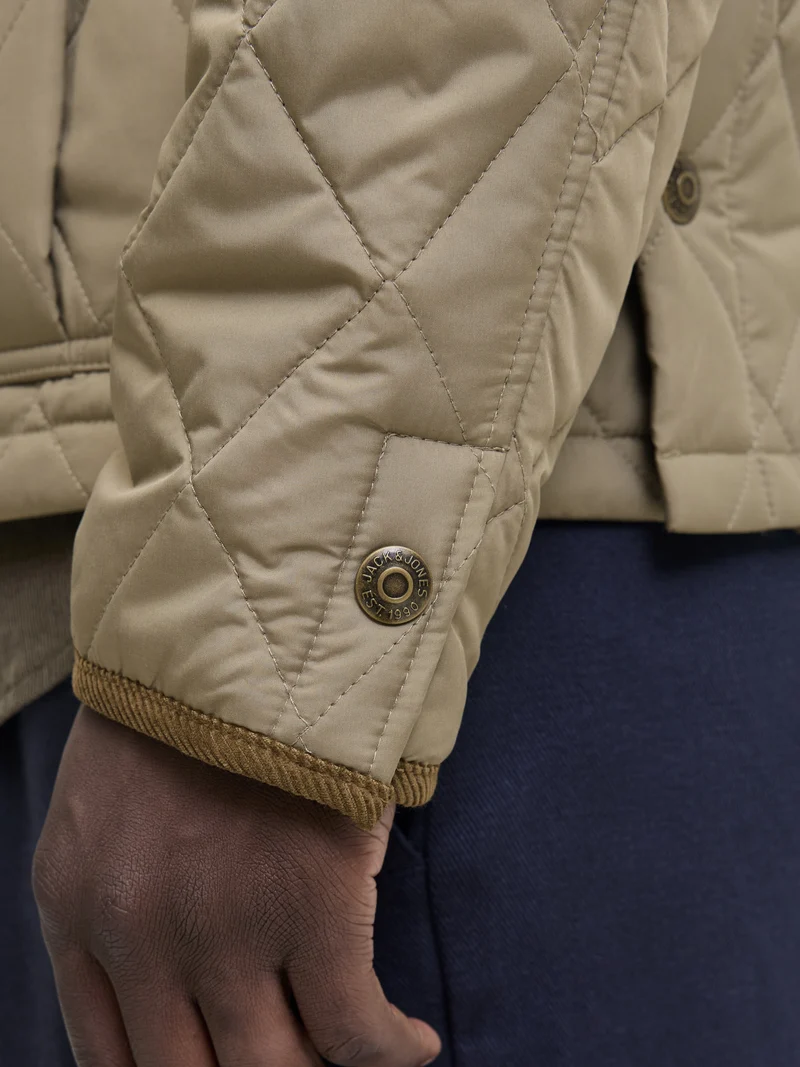 JPRBLUBRYAN QUILTED JACKET, Brindle
