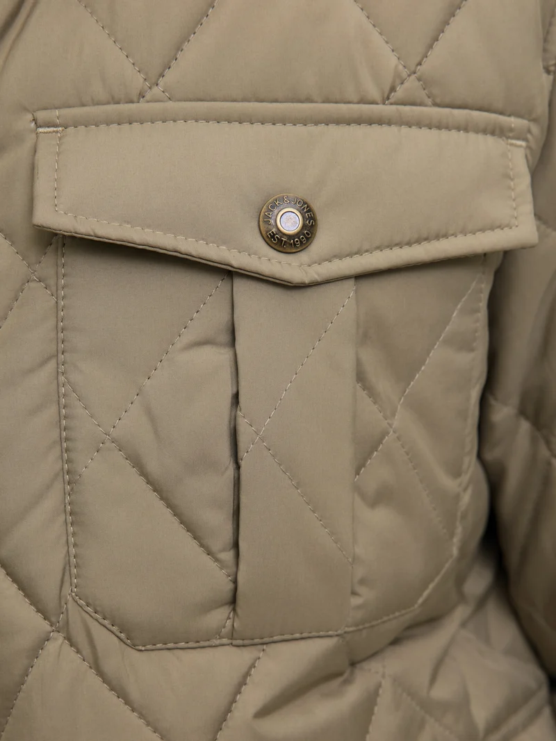 JPRBLUBRYAN QUILTED JACKET, Brindle