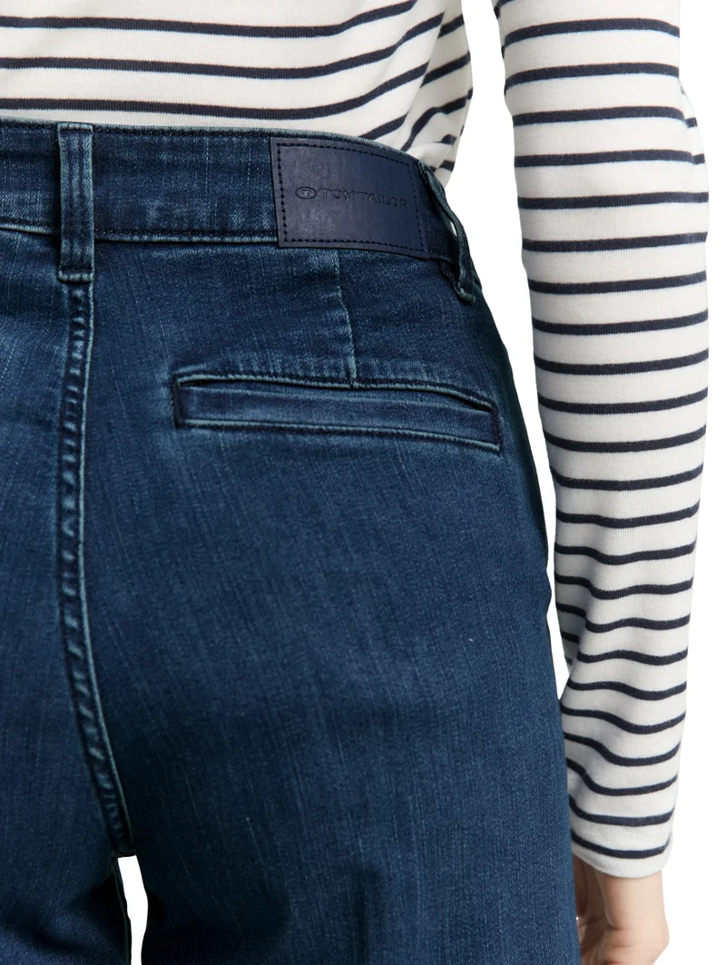 TT MADINA WIDE LEG, Clean Mid Stone Blue Denim