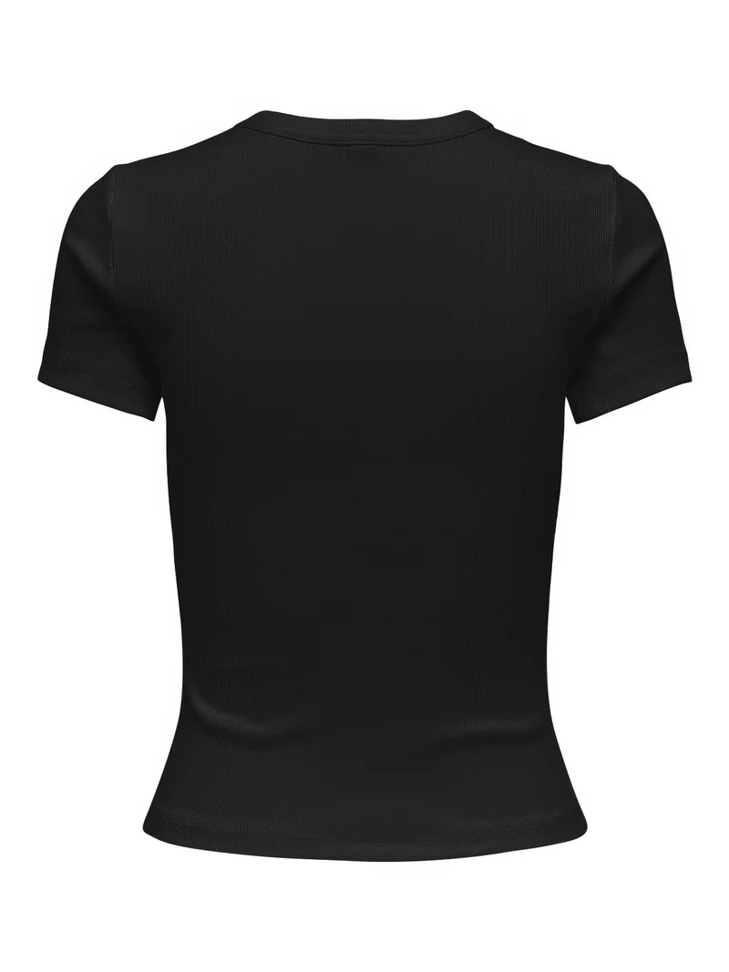 ONLVAL S/S O-NECK TOP JRS, Black