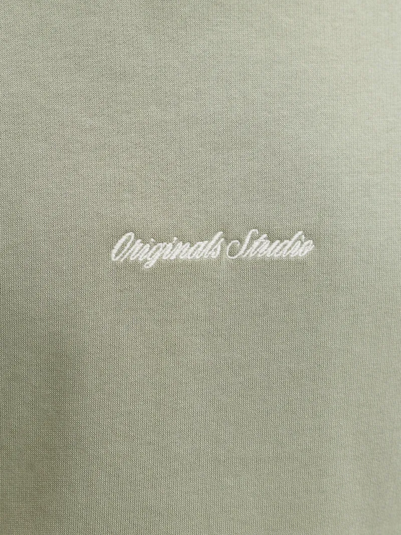 JORNORREBRO EMB SWEAT CREW NOOS, Seagrass