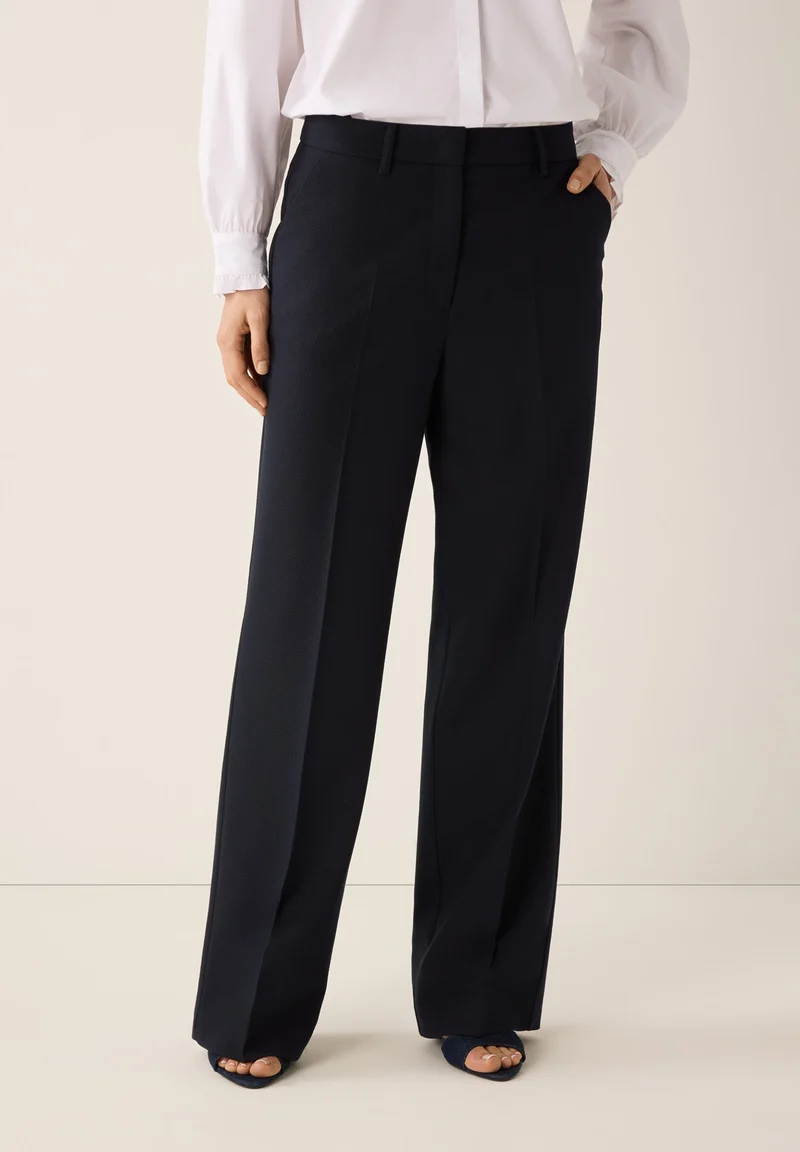 Wide Leg Pants, marine
