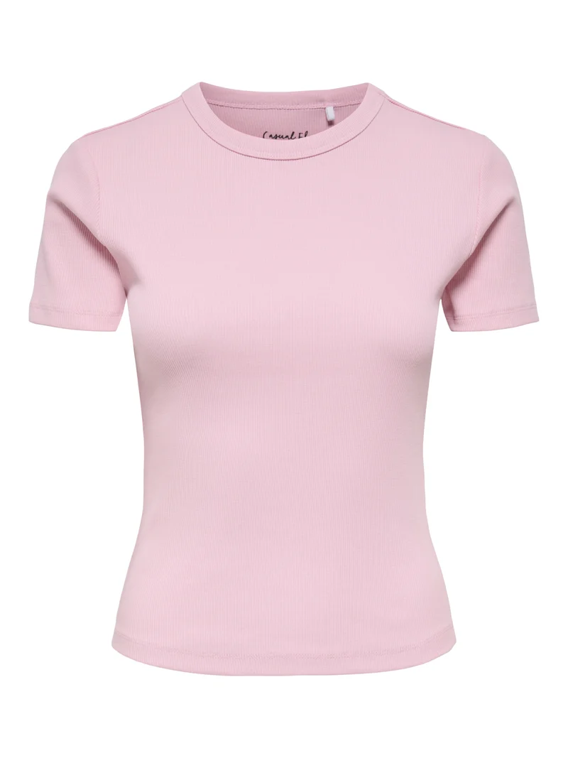 ONLVAL S/S O-NECK TOP JRS, Romance Rose