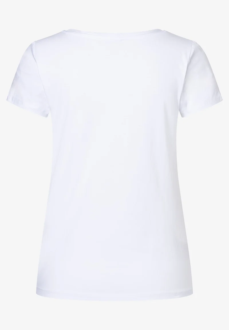 T-Shirt with Placement Print, white