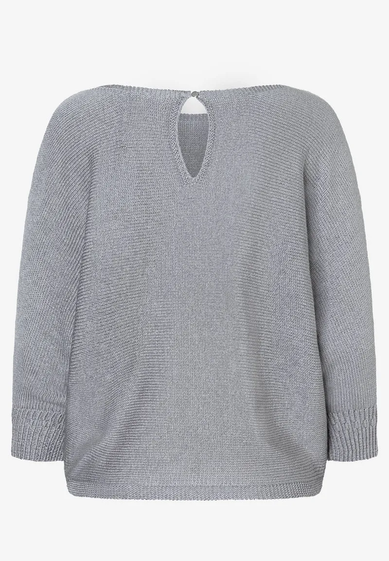 Dolman Pullover, 3/4 Sleeve, new silver grey
