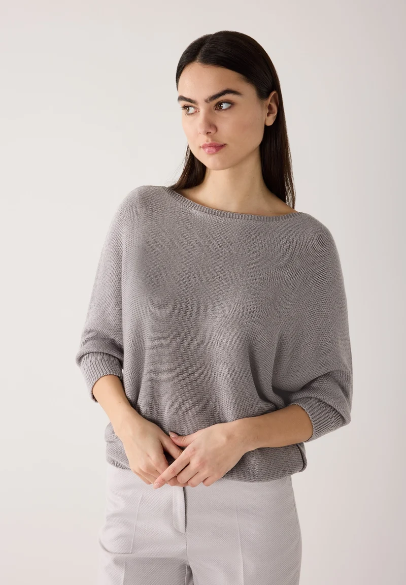 Dolman Pullover, 3/4 Sleeve, new silver grey