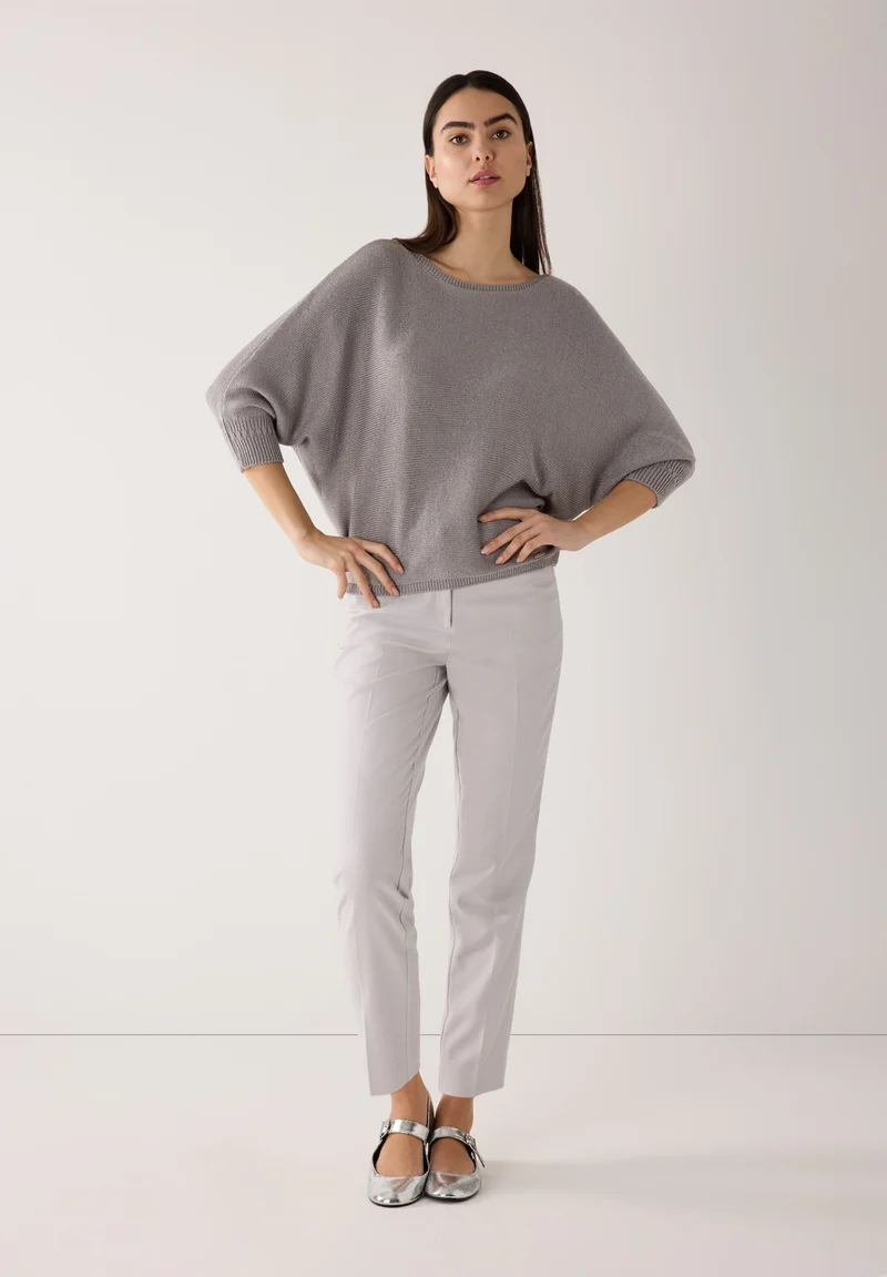 Dolman Pullover, 3/4 Sleeve, new silver grey