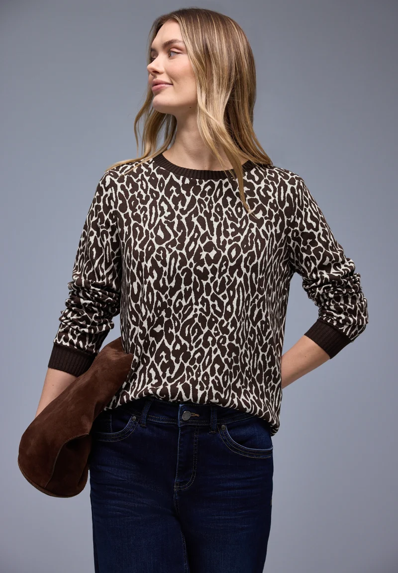 dessin jacquard shirt w.rib co, molten earth
