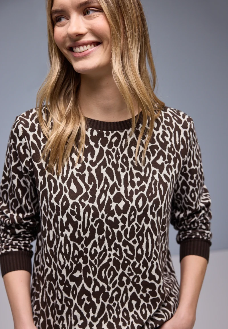 dessin jacquard shirt w.rib co, molten earth