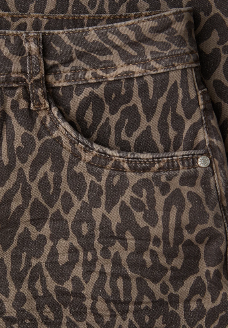 Style Amalia Straight Leg,mw,l, Leo Print washed