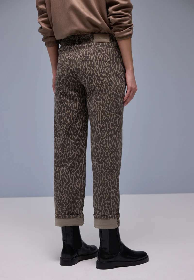 Style Amalia Straight Leg,mw,l, Leo Print washed