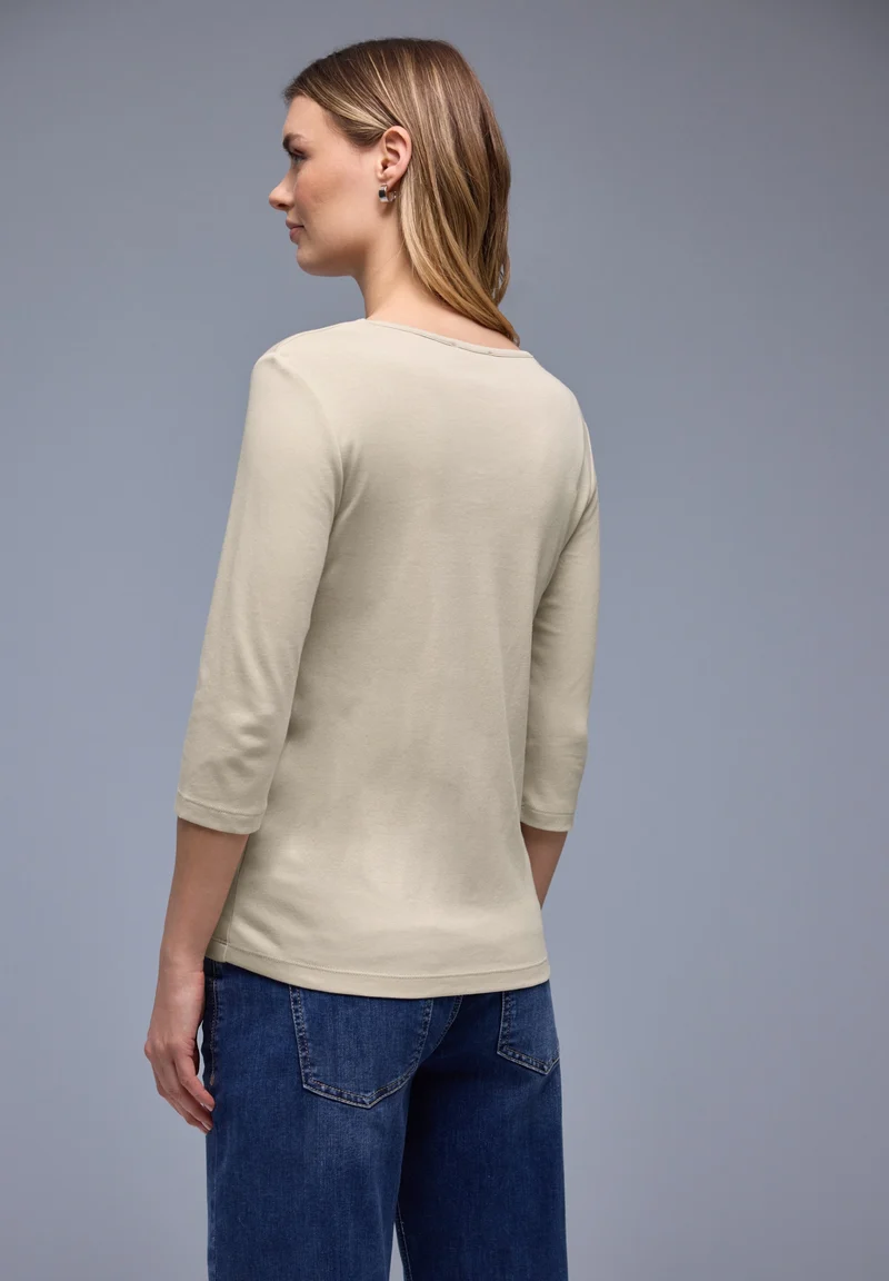 LTD QR Style heart neck Ada 3/, cotton beige