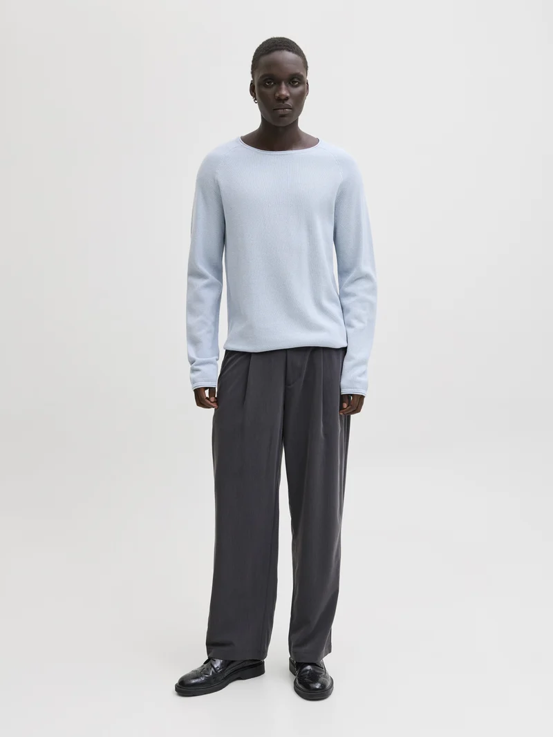 JJEHILL KNIT CREW NECK NOOS, Celestial Blue