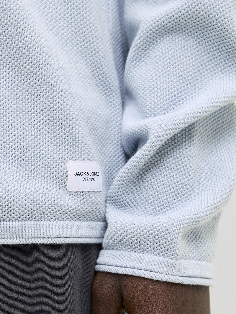 JJEHILL KNIT CREW NECK NOOS, Celestial Blue