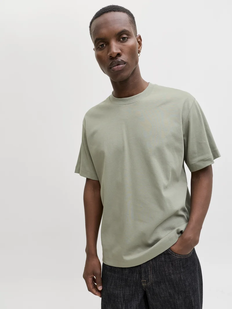 JJEURBAN EDGE TEE SS O-NECK NOOS, Vetiver