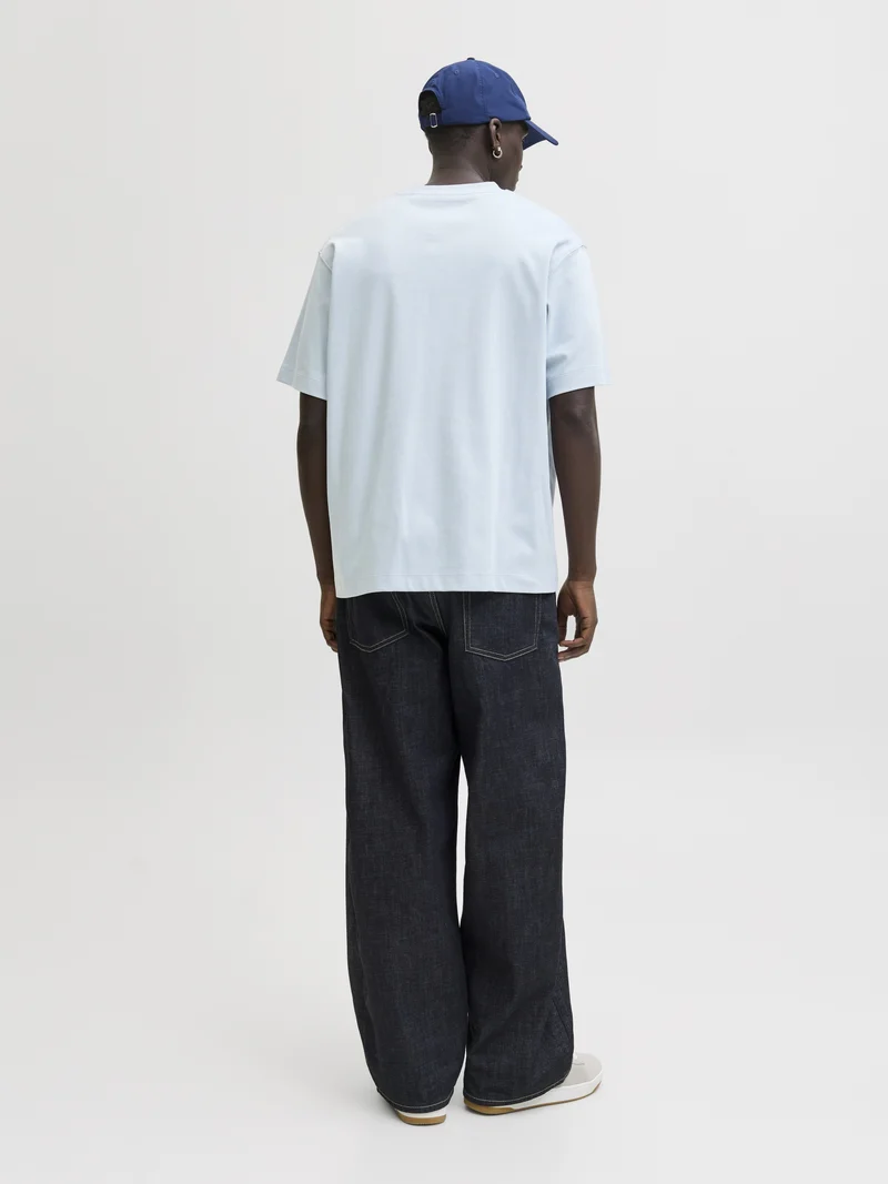 JJEURBAN EDGE TEE SS O-NECK NOOS, Celestial Blue