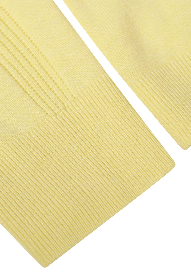NOS_Basic V-Neck Pullover, iced yellow melange