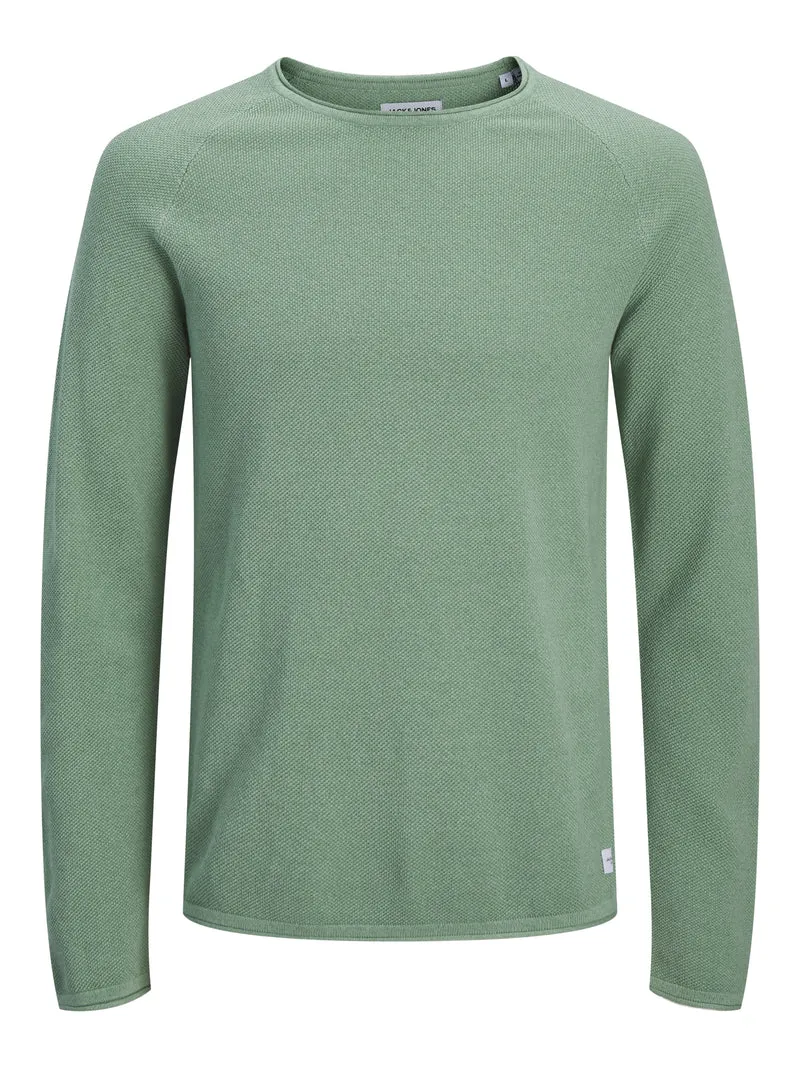 JJEHILL KNIT CREW NECK NOOS, Granite Green