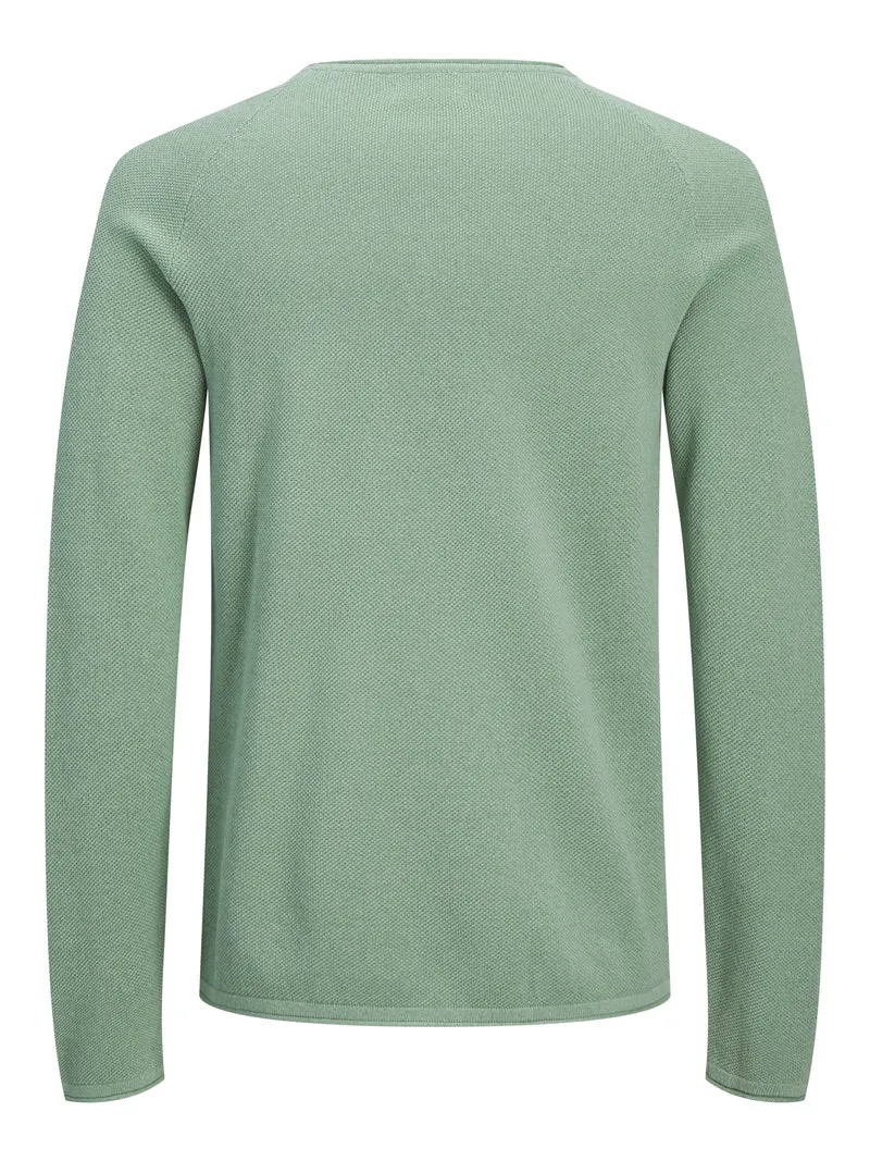 JJEHILL KNIT CREW NECK NOOS, Granite Green