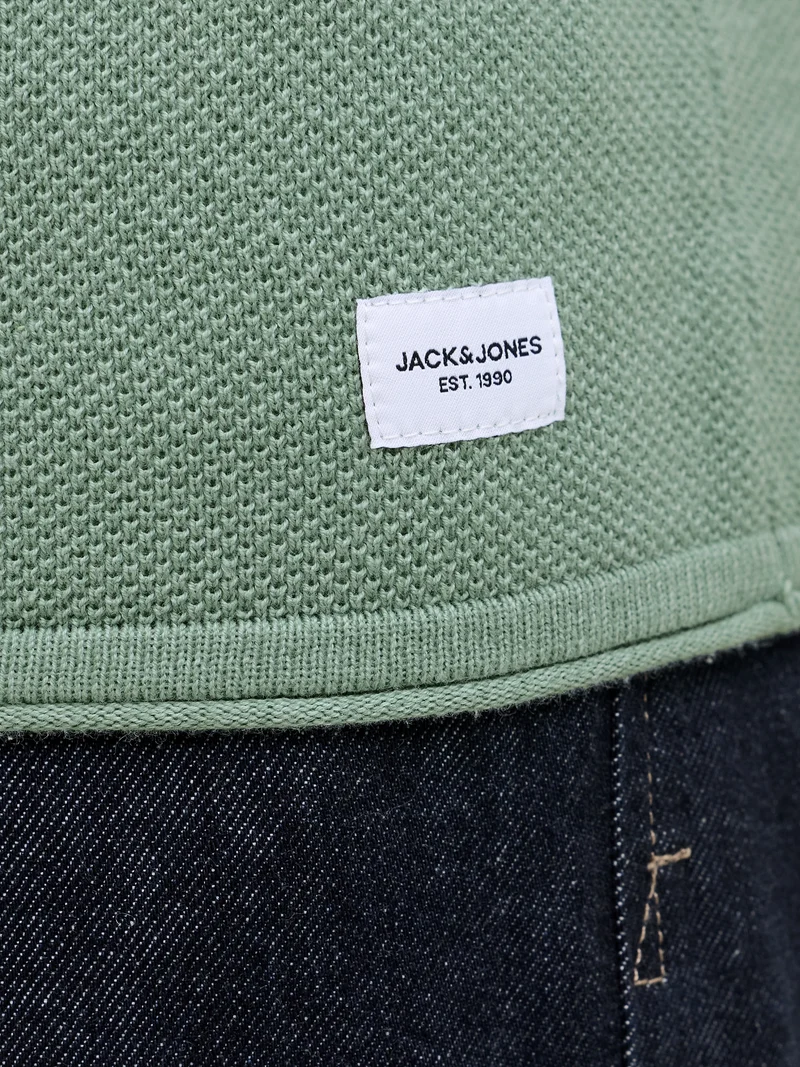 JJEHILL KNIT CREW NECK NOOS, Granite Green