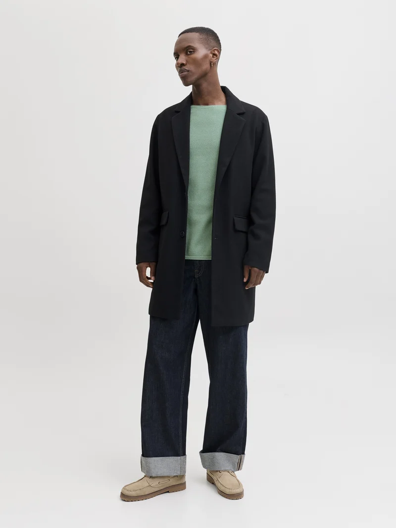 JJEHILL KNIT CREW NECK NOOS, Granite Green