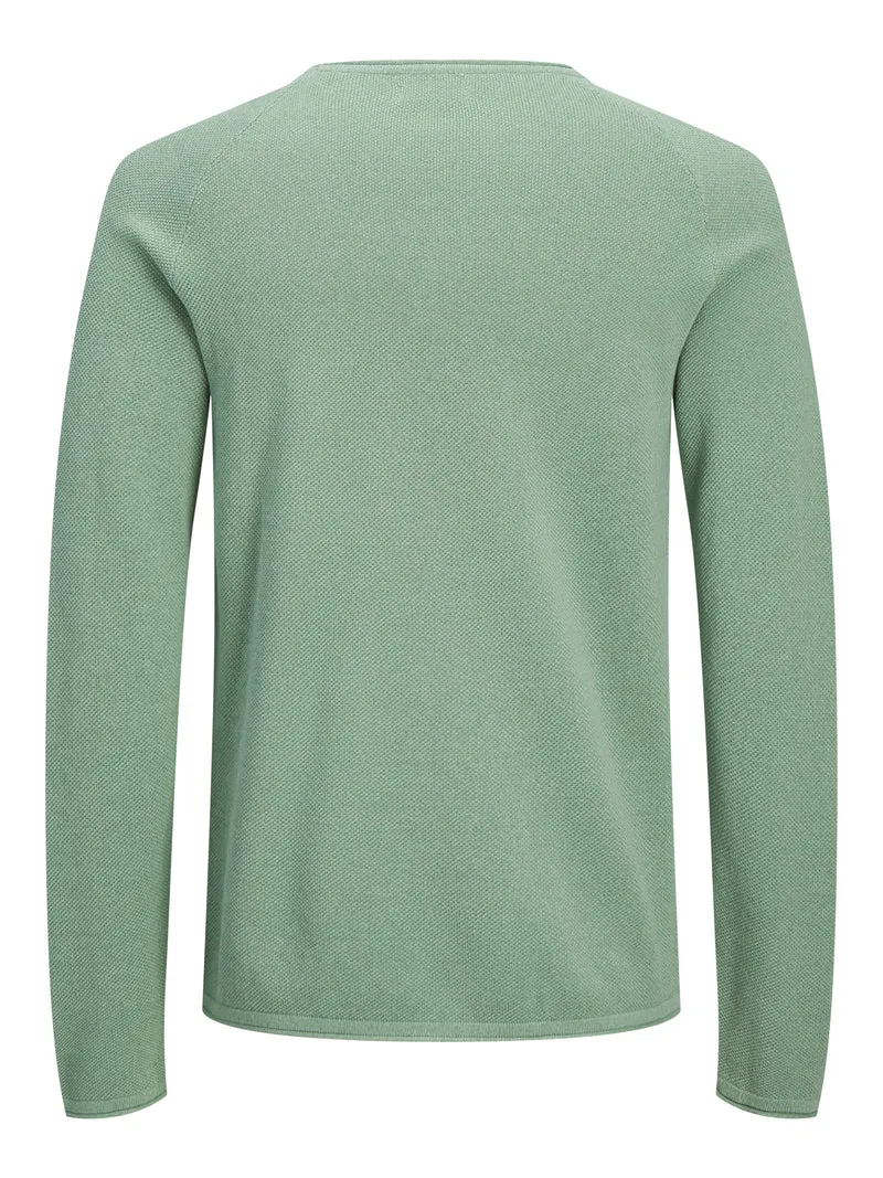 JJEHILL KNIT CREW NECK NOOS, Granite Green