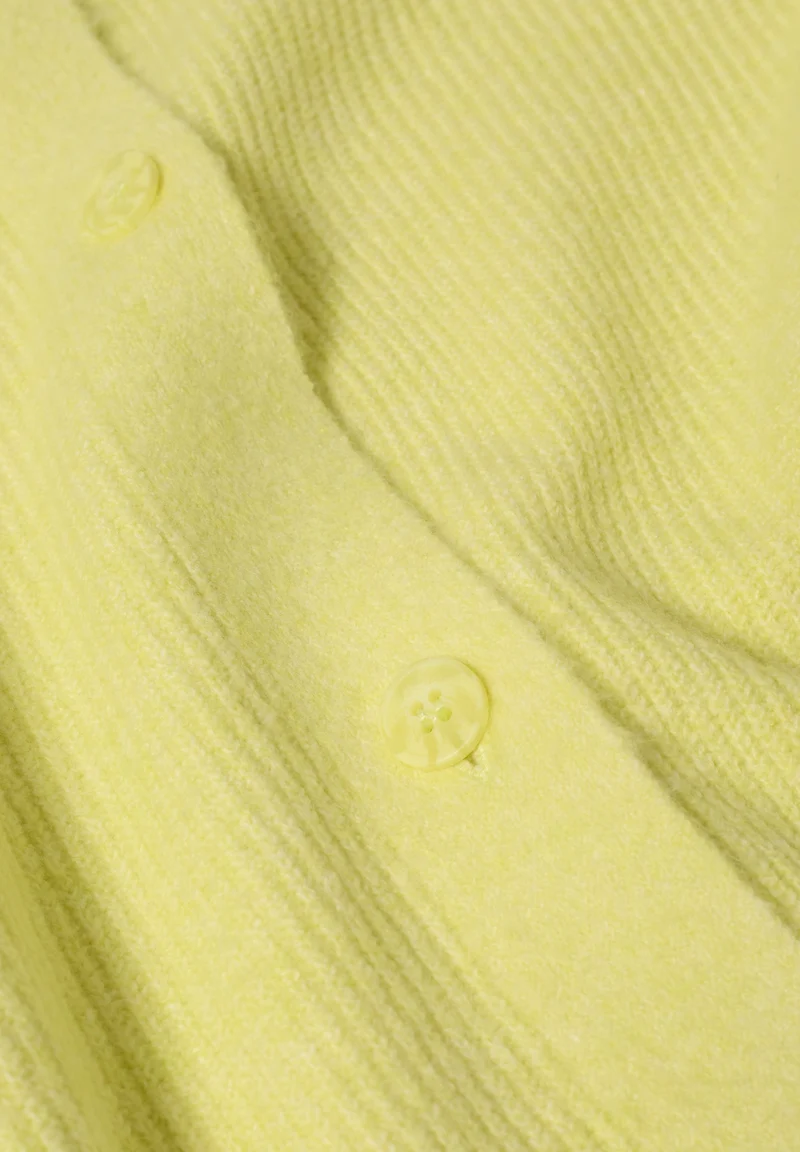 TOS_Short Cardigan, iced yellow melange