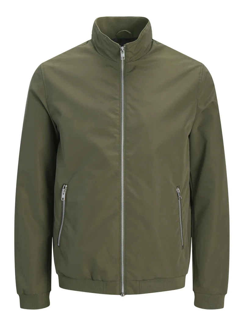 JJERUSH HARRINGTON BOMBER NOOS, Dusty Olive