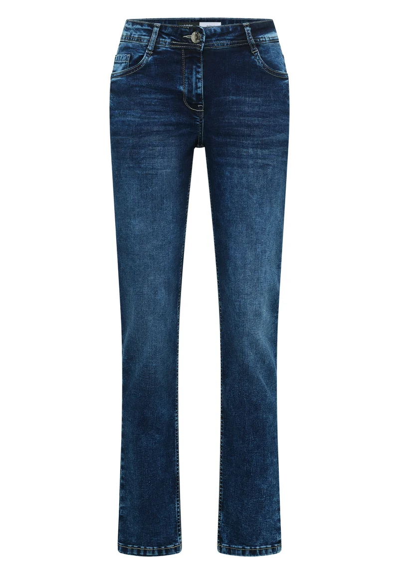 Style NOS Scarlett Mid Blue, mid blue wash