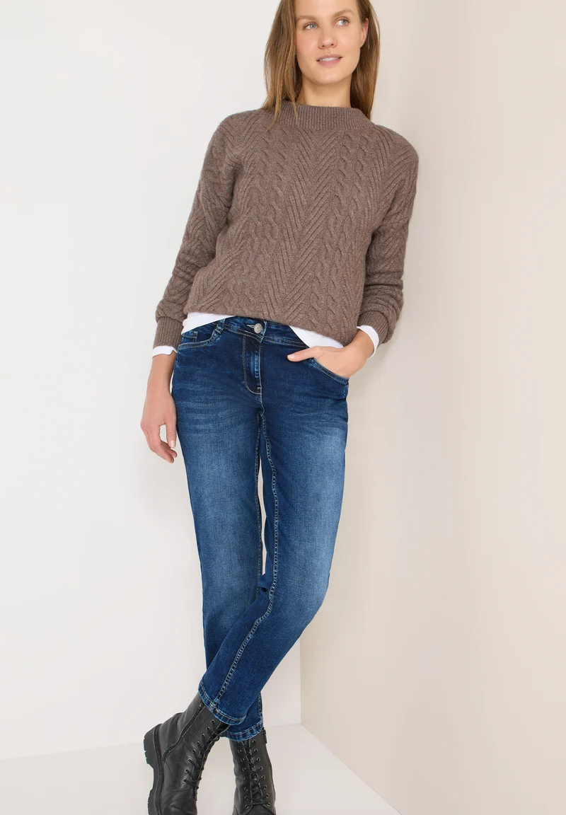 Style NOS Scarlett Mid Blue, mid blue wash