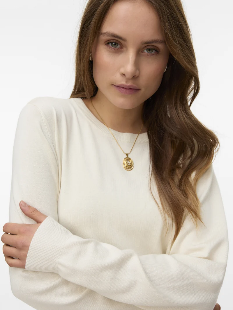 VMSILJE LS O-NECK PULLOVER NOOS, Birch