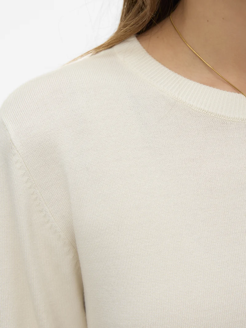 VMSILJE LS O-NECK PULLOVER NOOS, Birch