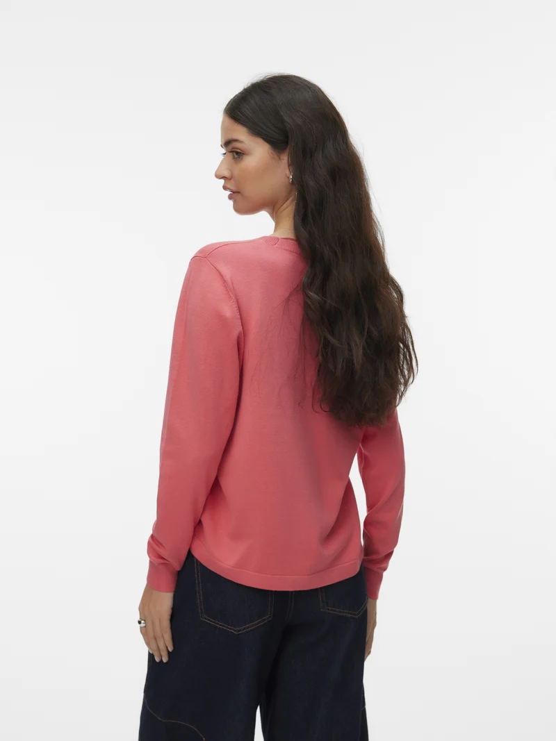 VMSILJE LS O-NECK PULLOVER NOOS, Coral Paradise