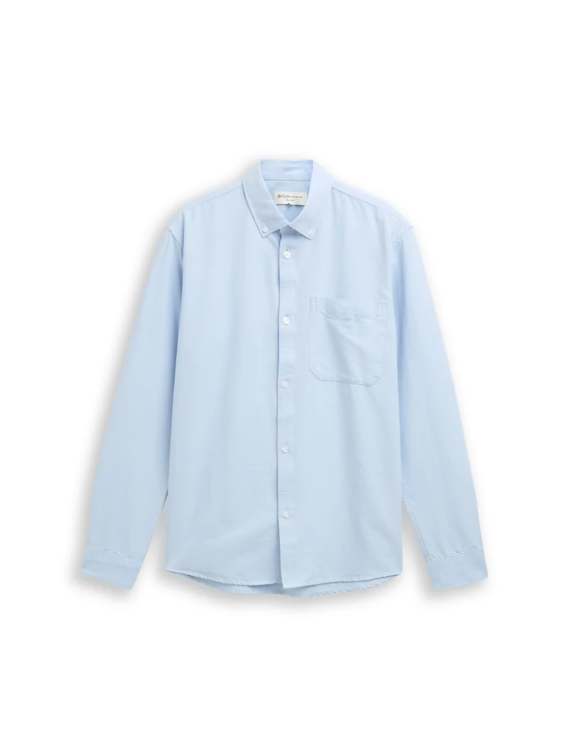 relaxed striped shirt, light blue small stripe