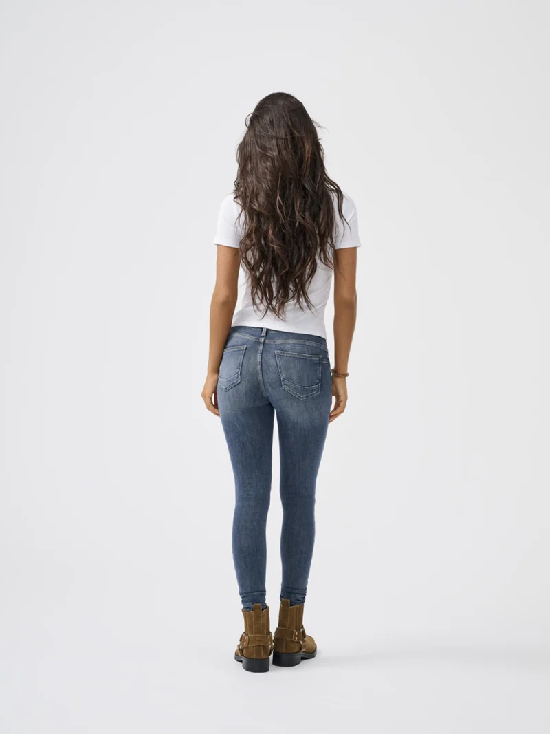 ONLPOWER MID SKIN PUSHUP DNM REA167, Special Blue Grey Denim
