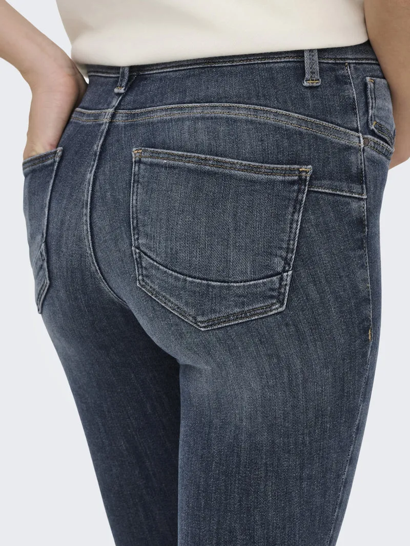 ONLPOWER MID SKIN PUSHUP DNM REA167, Special Blue Grey Denim