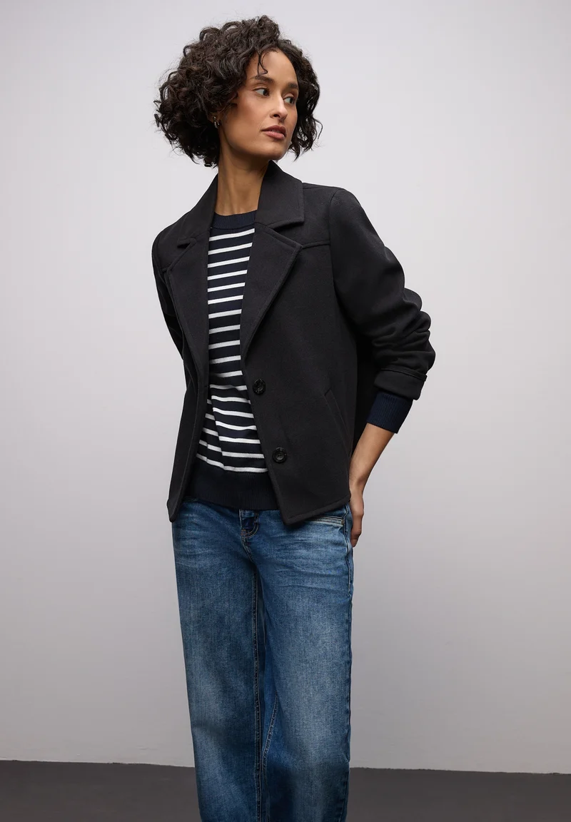 LTD QR_ basic sweater stripes, deep blue