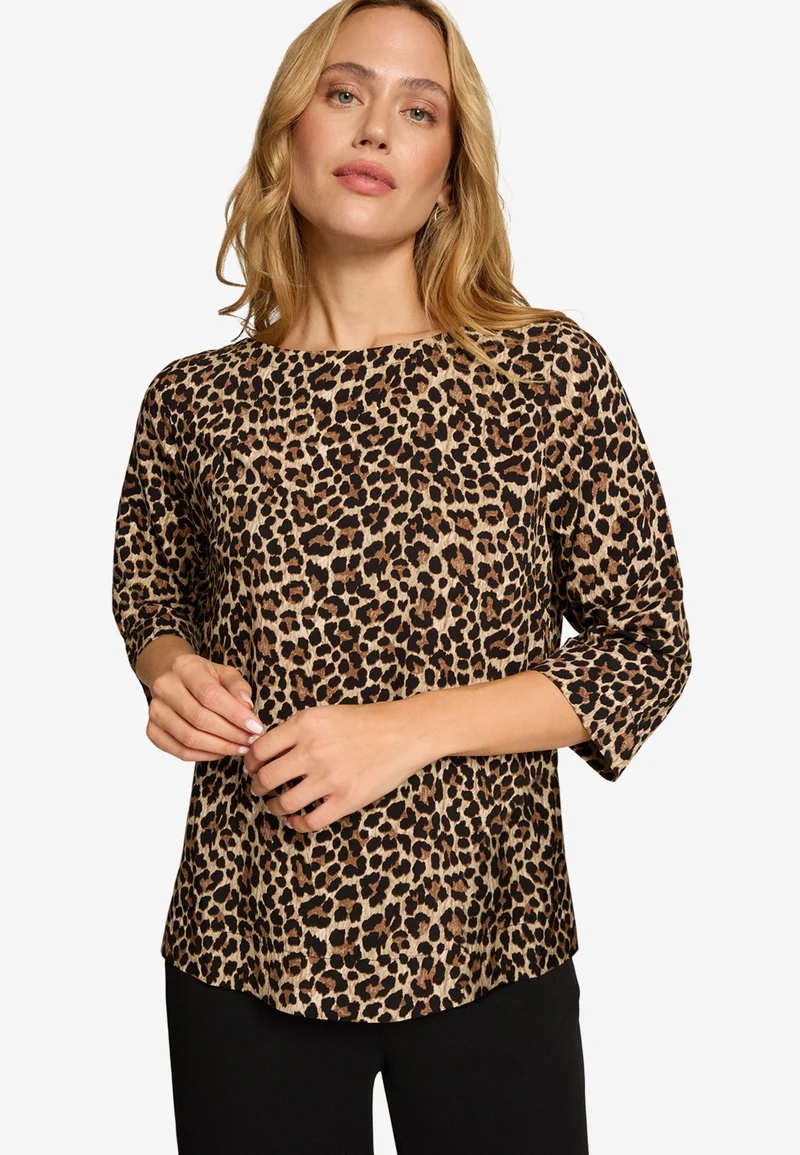 zero Bluse, BeigeBlack
