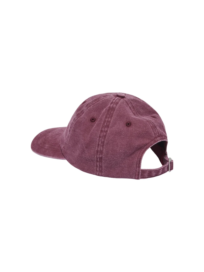ONLEVA WASHED EMBROIDERED CAP ACC, Zinfandel/WASHED