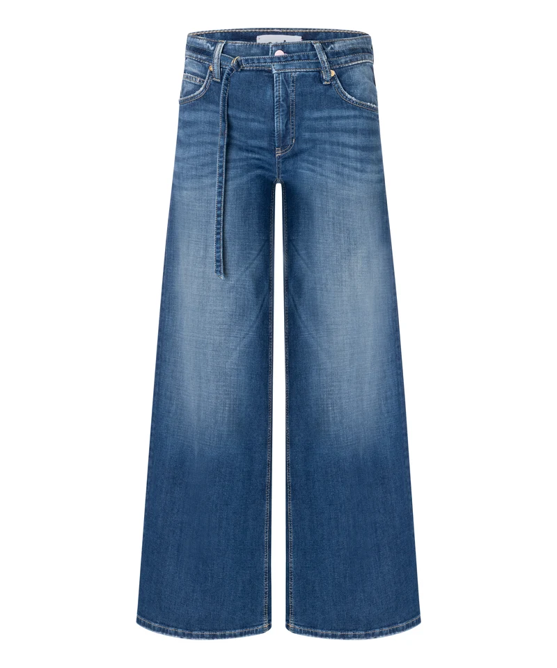 Palazzo cropped, peppy contrast wash