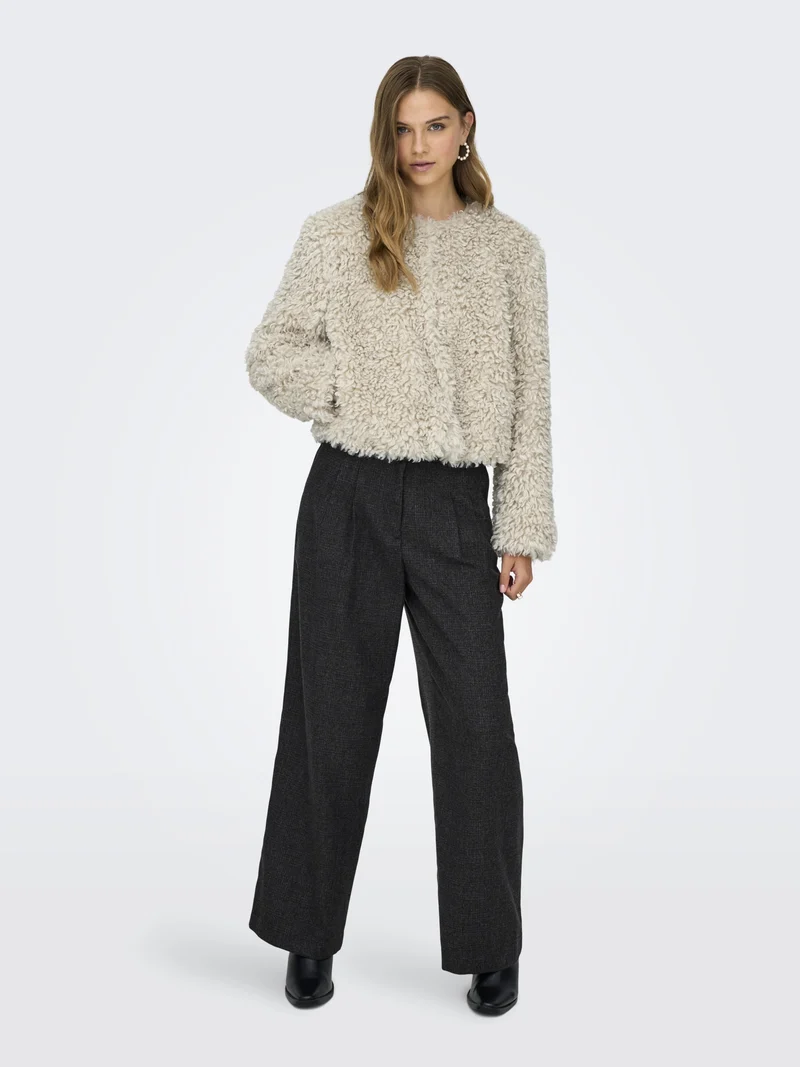 JDYNEO FAUX FUR JACKET OTW SIE, Tofu