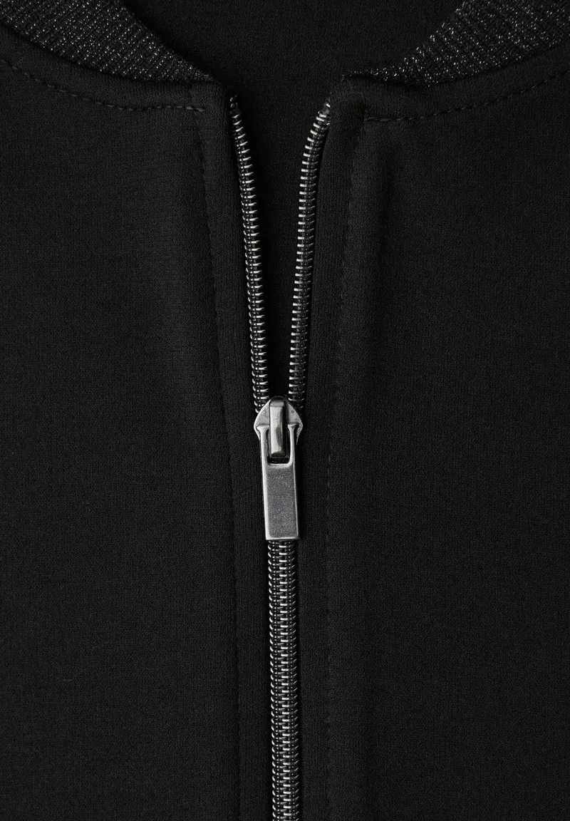 LTD QR interlock jacket w.shin, Black
