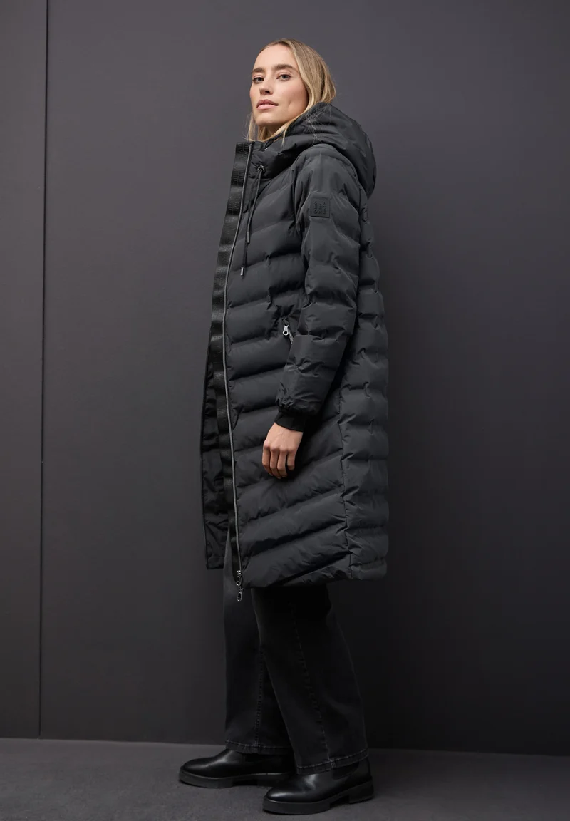 LTD QR Long Padded Jkt w. Glue, Obsidian Blue