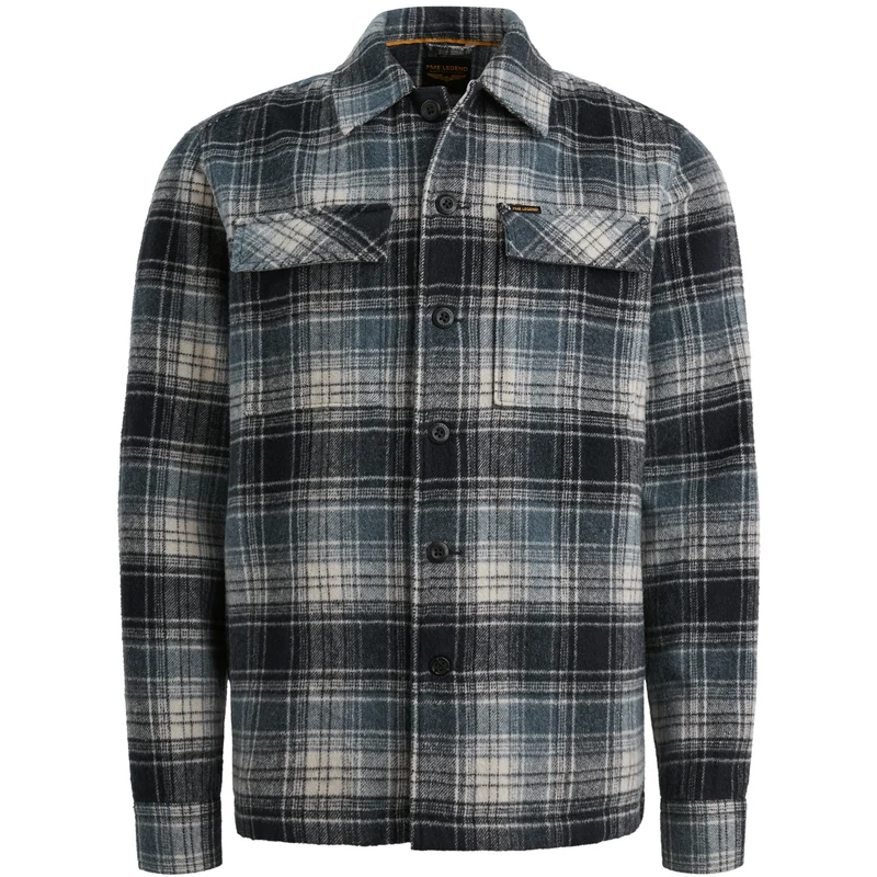 LONG SLEEVE SHIRT Woolblend YD che, Carbon