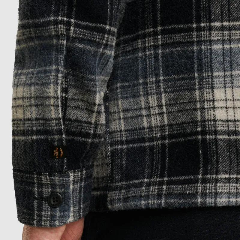 LONG SLEEVE SHIRT Woolblend YD che, Carbon